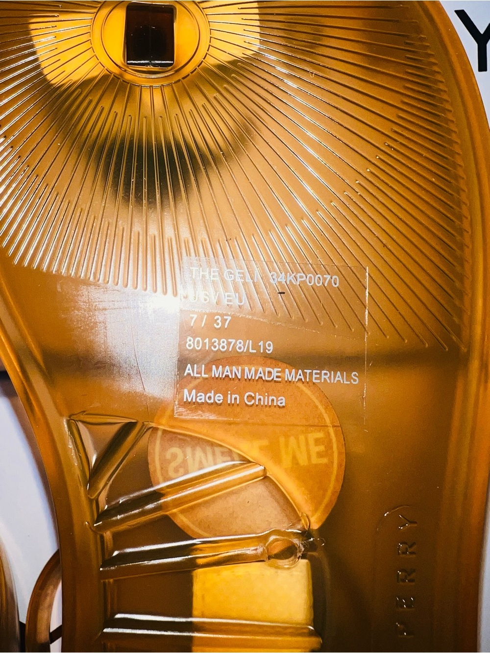 Katy Perry The Geli Nugget Size 7 Orange Sandals - Picture 4 of 6